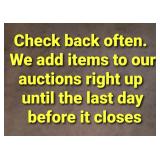 Please read all terms... Many items added daily