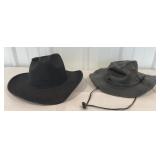 2 black hats - Pigalle and Bullhide