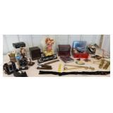 Large box lot misc - office related, sewing