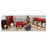 Flat lot - Lenox and Radko Christmas ornaments