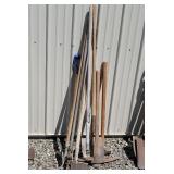 Pick axe, shovel, pitch fork, etc