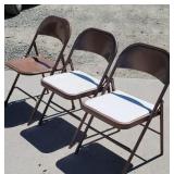 3 folding chairs