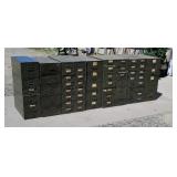 68 drawer file/parts cabinet system