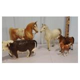 Box horses & bull - The bull & the white horse