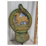 Cast iron John Deere wall pocket