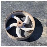 12" iron pulley