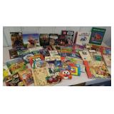 Clear tote of great mix of books