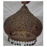 Pierced Brass Moroccan shade