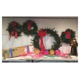 Box lot of Christmas decorations