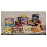 Green tub Kids fun pack puzzles, blocks and games