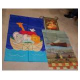 Large Box lot of flags w/1 wire holder