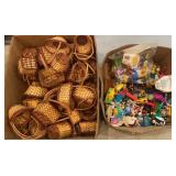 2 Boxes - Baskets and toys