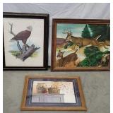 Eagle print, oil painting, print