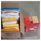 Box of shipping envelopes