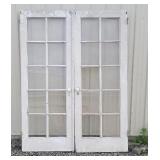 French doors, each door is 32x84.