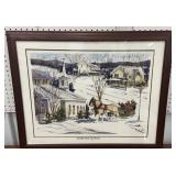 John James watercolor On the road to Home