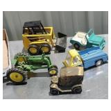 Box toys - John Deere tractor and skid steer,