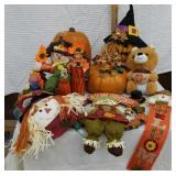 Autumn decor, clear bin