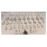 Box beautiful large crystal chandelier prisms &