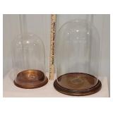 2x$ glass domes 12" and 16"