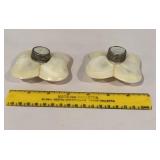 Mother of pearl salt and pepper shakers