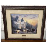 Framed Thomas Kinkaide print Victorian