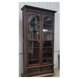 Victorian 2 door 2 drawer bookcase 98"x48"x16"