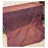 Hand woven Twin size coverlet made in Pakistan