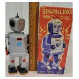 Sparkling Mike Robot Toy with original box