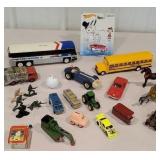 Toys including Hot Wheels, Snoopy, etc.