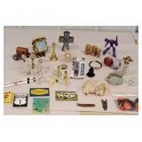 Miscellaneous box lot, including travel alarm