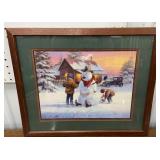 Jack Sorensen country snowman print approx