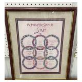 Framed print - The fruit of the spirit is love