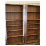 2x$ book shelves 72"x30"x12