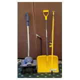 Electric snow blower, shovel, saw