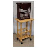 Drop leaf stand and kitchen cart