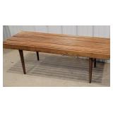 Mid century coffee table 48"x18"x16"t