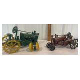 2 cast iron tractors with damage - need
 to be