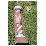 Wood barber pole