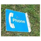Flange phone sign
