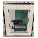 Artist signed and numbered still life print - top