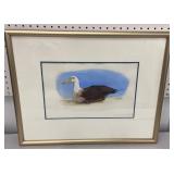 Signed Paul Greenfield watercolor Waved