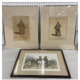 3 piece Turkish art - glass needs replacing in