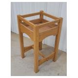 Oak plant stand