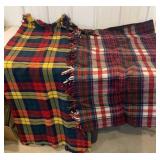 2 warm blankets - some damage and need a little