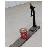 Bottle capper w/attached tin