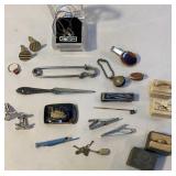 Neat lot of rings (1 10k plated), tie