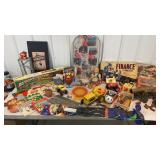 Large box lot retro toys and games