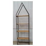 Brass and iron industrial shelf 96"x30"x15"