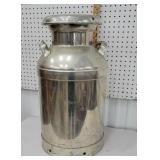 very clean stainless Milk can